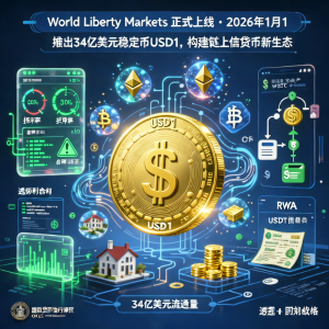 World Liberty推出34亿美元稳定币USD1，构建链上信贷新生态