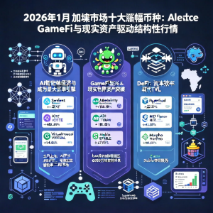 2026年1月加密市场十大涨幅币种：AI智能体、GameFi与现实资产驱动结构性行情