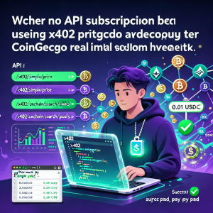 无需API订阅，使用x402协议通过加密钱包按需获取CoinGecko实时行情数据
