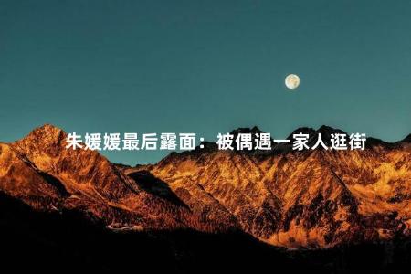 朱媛媛最后露面：被偶遇一家人逛街