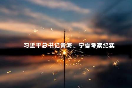 习近平总书记青海、宁夏考察纪实