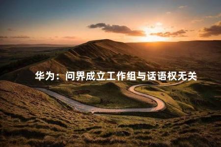 华为：问界成立工作组与话语权无关