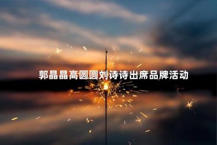 郭晶晶高圆圆刘诗诗出席品牌活动