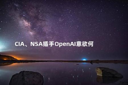 CIA、NSA插手OpenAI意欲何为