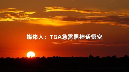 媒体人：TGA急需黑神话悟空