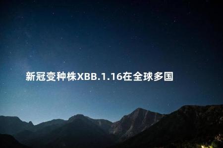 新冠变种株XBB.1.16在全球多国肆虐