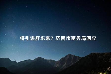 将引进胖东来？济南市商务局回应