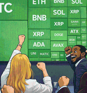 比特币反弹稳定加密市场，结束急剧抛售后迎来复苏