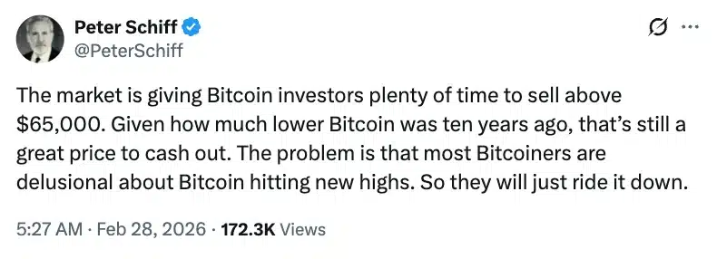 Schiff抨击比特币