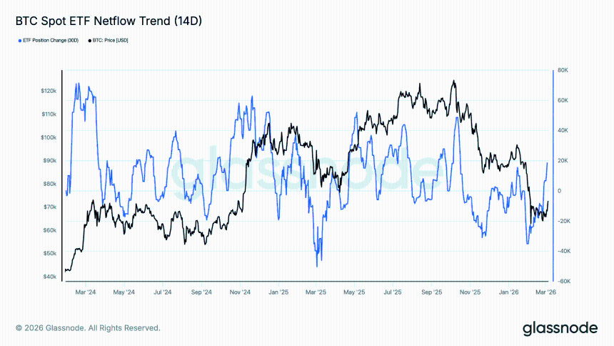 BTC ETF Netflow trend