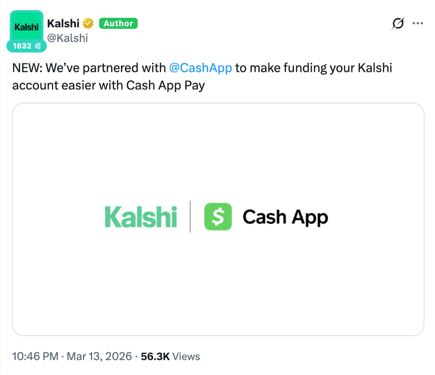 预测市场巨头Kalshi与Polymarket进军支付与AI领域