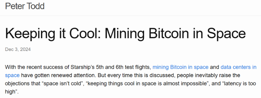 当比特币矿机飞上太空