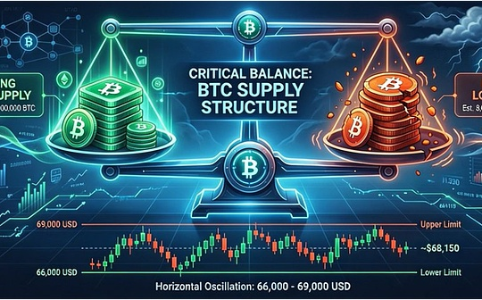 上帝视角解析BTC筹码结构：一场尚未爆发的平衡博弈