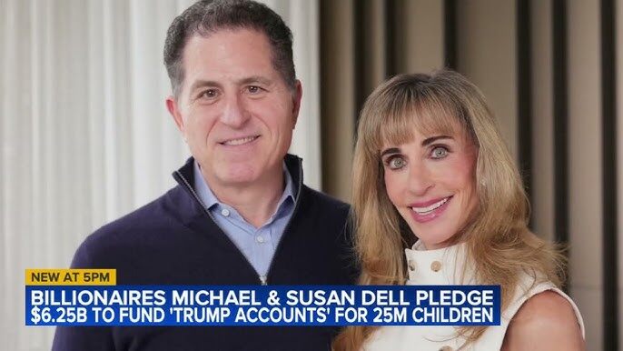 迈克尔·戴尔夫妇捐赠62.5亿美元