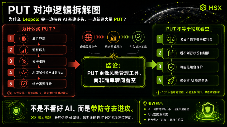 最相信 AGI 加速的多头，Q1 买了数十亿的名义 put？