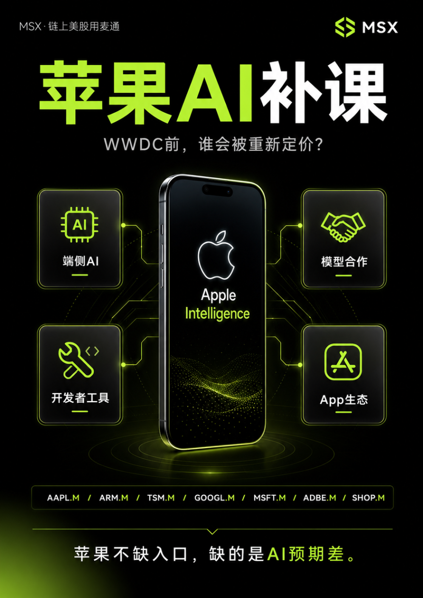 苹果 AI 到底行不行？WWDC26 最值得关注的一轮美股映射链