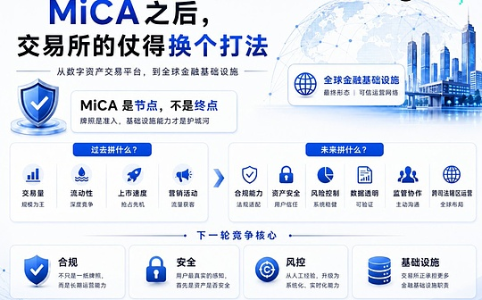 MiCA时代来临：加密交易所转向基础设施竞争