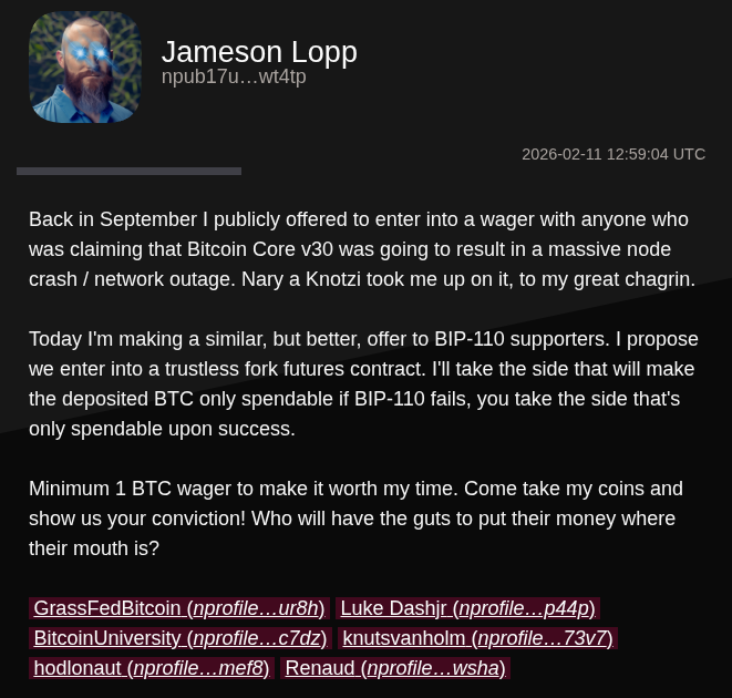 支持率不足1%，BIP-110仍要将比特币推向软分叉？