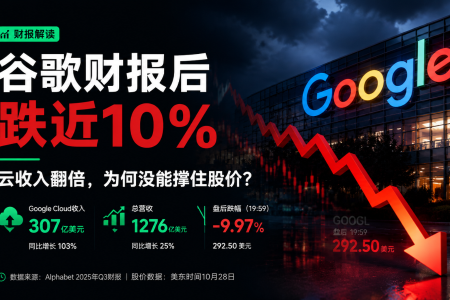 BiyaPay行情观察 | 谷歌财报后跌近10%,云收入翻倍,为何没能撑住股价?